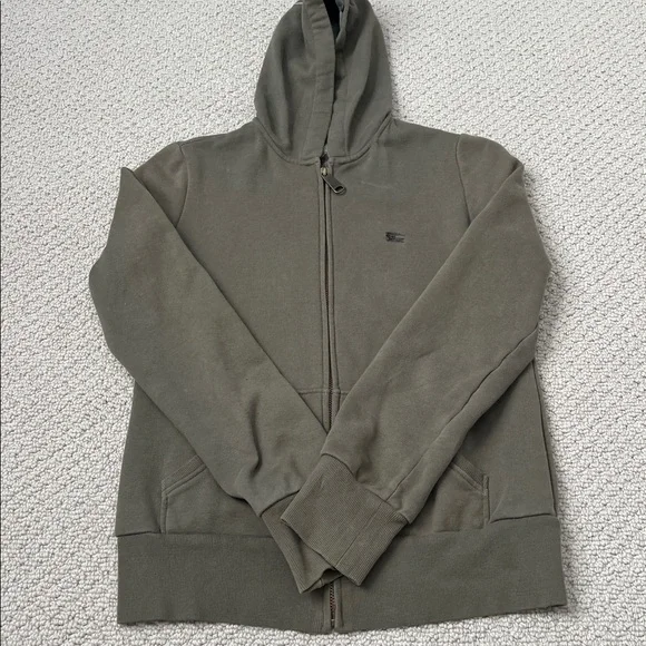 Burberry Green Zip-Up Hoodie - Main Image